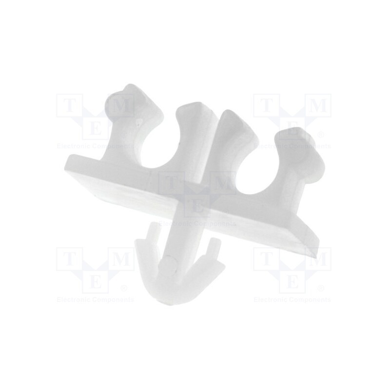 50 pcs : FIX-MUT-2 -AS - Holder, polyamide, natural, Cable P-clips, Number of slots: 2
