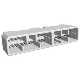 20 pcs - TE Connectivity MULTILOCK 070 Series Straight Through Hole Mount PCB Socket, 30-Contact, 2-Row, Solder Termination