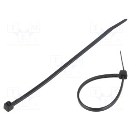 200 pcs : FIX-S-2.5X100/BK - Cable tie, L: 100mm, W: 2.5mm, polyamide, 80N, black, Ømax: 21mm