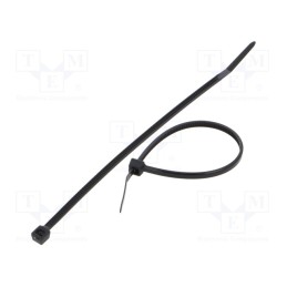 200 pcs : FIX-S-2.5X120/BK - Cable tie, L: 120mm, W: 2.5mm, polyamide, 80N, black, Ømax: 30mm