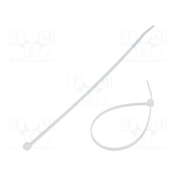 200 pcs : FIX-S-2.5X160/N - Cable tie, L: 160mm, W: 2.5mm, polyamide, 80N, natural, Ømax: 41mm