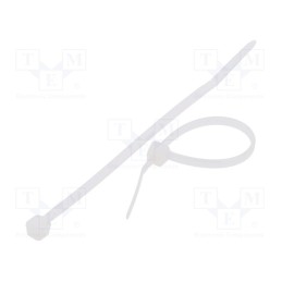 200 pcs : FIX-S-2.5X60/N - Cable tie, L: 60mm, W: 2.5mm, polyamide, 80N, natural, Ømax: 12.6mm