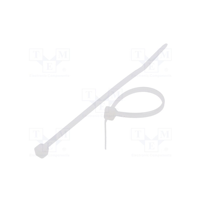 200 pcs : FIX-S-2.5X80/N - Cable tie, L: 80mm, W: 2.5mm, polyamide, 80N, natural, Ømax: 16mm