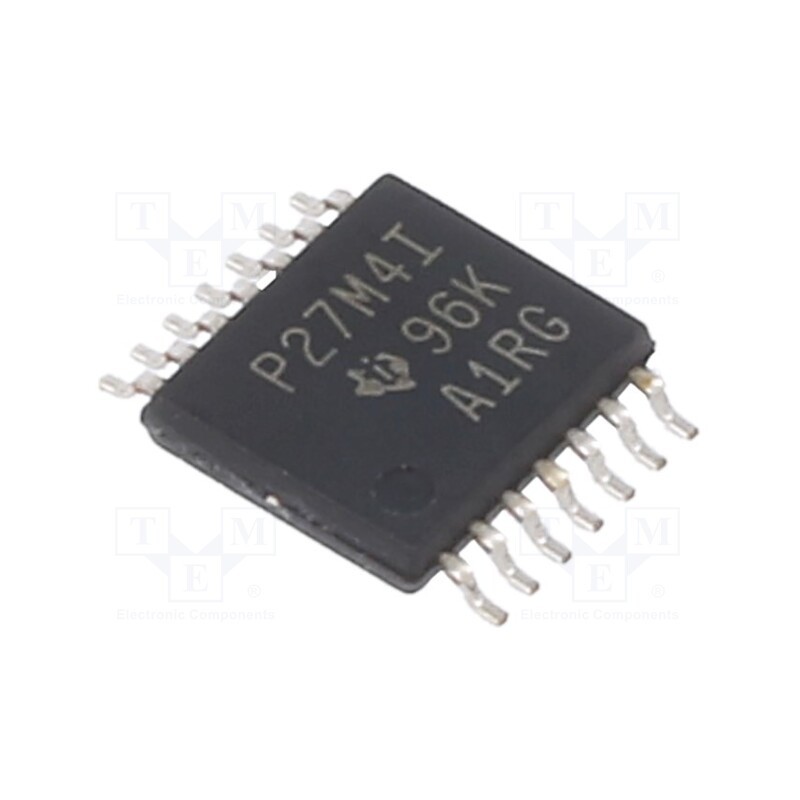 10 pcs : TLC27M4IPW - IC: operational amplifier, 880kHz, Ch: 4, TSSOP14, IB: 2nA, Iio: 1nA