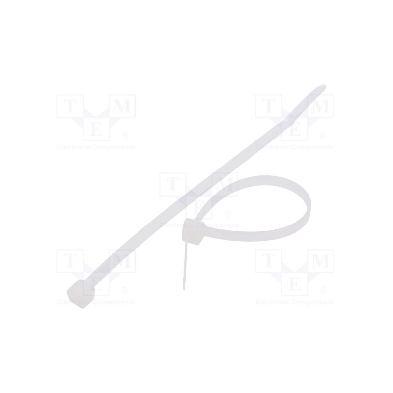 200 pcs : FIX-S-3.6X120/N - Cable tie, L: 120mm, W: 3.6mm, polyamide, 177N, natural, Ømax: 30mm