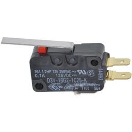 1 pcs - Omron Hinge Lever Micro Switch, Quick Connect Terminal, 16 A @ 250 V ac, SP-CO, IP40