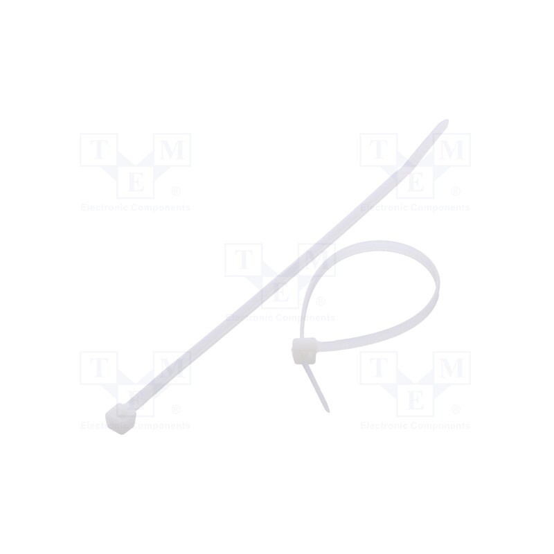 200 pcs : FIX-S-3.6X150/N - Cable tie, L: 150mm, W: 3.6mm, polyamide, 177N, natural, Ømax: 35mm