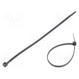 200 pcs : FIX-S-3.6X180/BK - Cable tie, L: 180mm, W: 3.6mm, polyamide, 177N, black, Ømax: 42mm