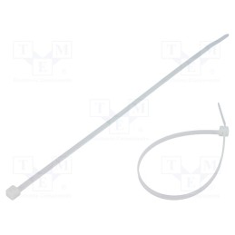 200 pcs : FIX-S-3.6X200/N - Cable tie, L: 200mm, W: 3.6mm, polyamide, 177N, natural, Ømax: 50mm