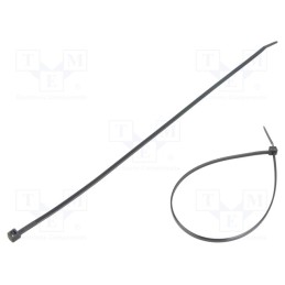 200 pcs : FIX-S-3.6X280/BK - Cable tie, L: 280mm, W: 3.6mm, polyamide, 177N, black, Ømax: 76mm