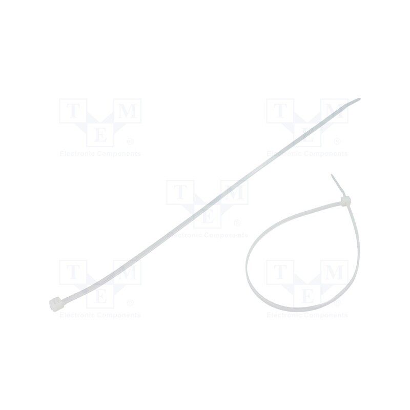 200 pcs : FIX-S-3.6X280/N - Cable tie, L: 280mm, W: 3.6mm, polyamide, 177N, natural, Ømax: 76mm