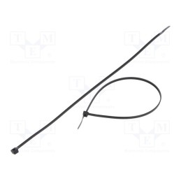 200 pcs : FIX-S-3.6X300/BK - Cable tie, L: 300mm, W: 3.6mm, polyamide, 177N, black, Ømax: 83mm