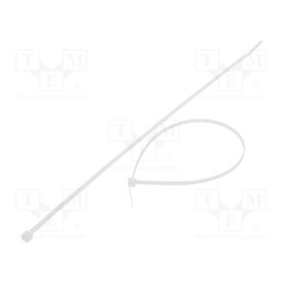 200 pcs : FIX-S-3.6X300/N - Cable tie, L: 300mm, W: 3.6mm, polyamide, 177N, natural, Ømax: 83mm