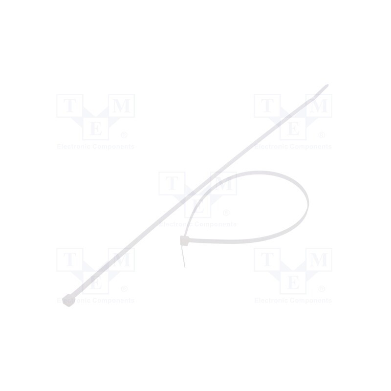 200 pcs : FIX-S-3.6X300/N - Cable tie, L: 300mm, W: 3.6mm, polyamide, 177N, natural, Ømax: 83mm