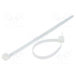 200 pcs : FIX-S-4.8X120/N - Cable tie, L: 120mm, W: 4.8mm, polyamide, 222N, natural, Ømax: 30mm