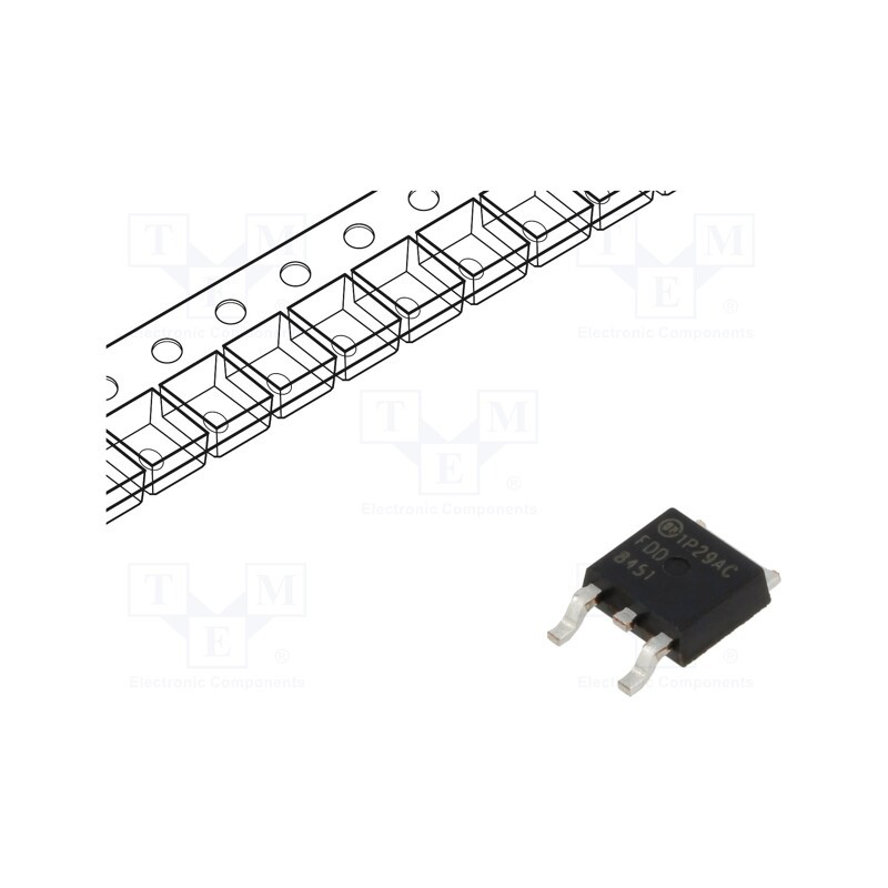 10 pcs : FDD8451 - Transistor: N-MOSFET, unipolar, 40V, 28A, 30W, DPAK