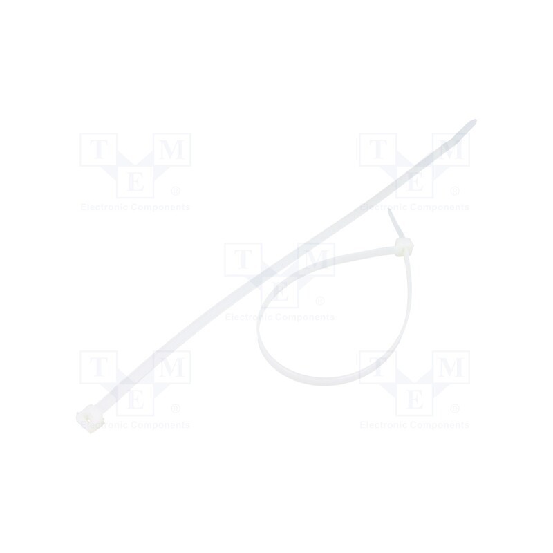 200 pcs : FIX-S-4.8X250S/N - Cable tie, L: 250mm, W: 4.8mm, polyamide, 222N, natural, Ømax: 66mm