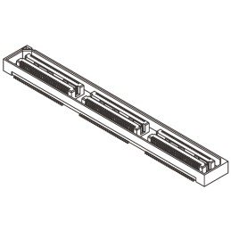 1 pcs - Samtec QSH Series Straight Surface Mount PCB Socket, 180-Contact, 2-Row, 0.5mm Pitch, Solder Termination