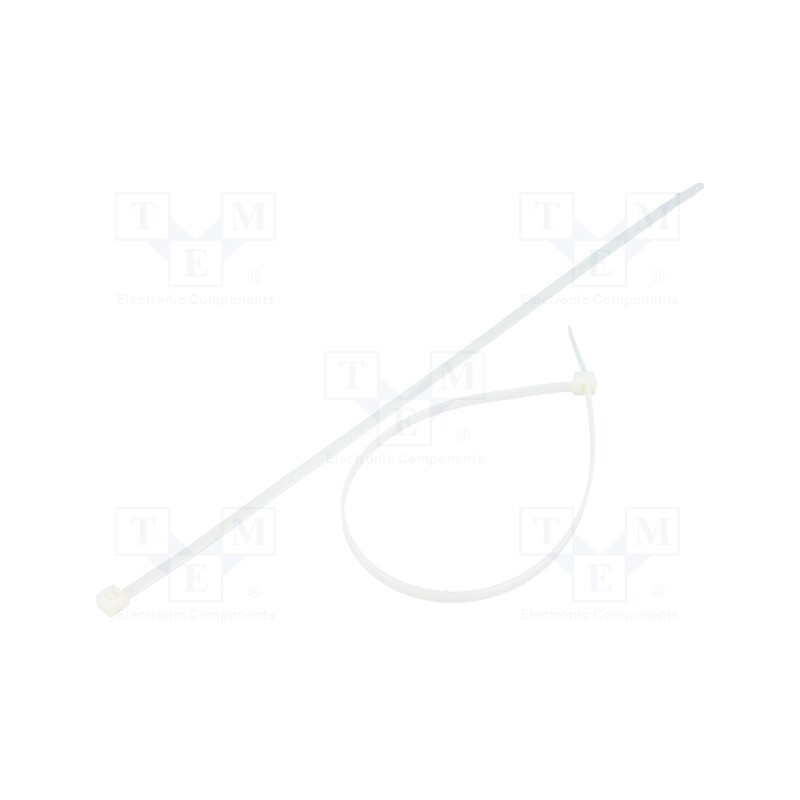 200 pcs : FIX-S-4.8X280S/N - Cable tie, L: 280mm, W: 4.8mm, polyamide, 222N, natural, Ømax: 76mm