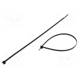 200 pcs : FIX-S-4.8X300S/BK - Cable tie, L: 300mm, W: 4.8mm, polyamide, 222N, black, Ømax: 83mm
