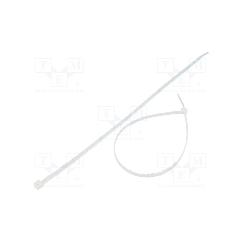 200 pcs : FIX-S-4.8X300S/N - Cable tie, L: 300mm, W: 4.8mm, polyamide, 222N, natural, Ømax: 83mm