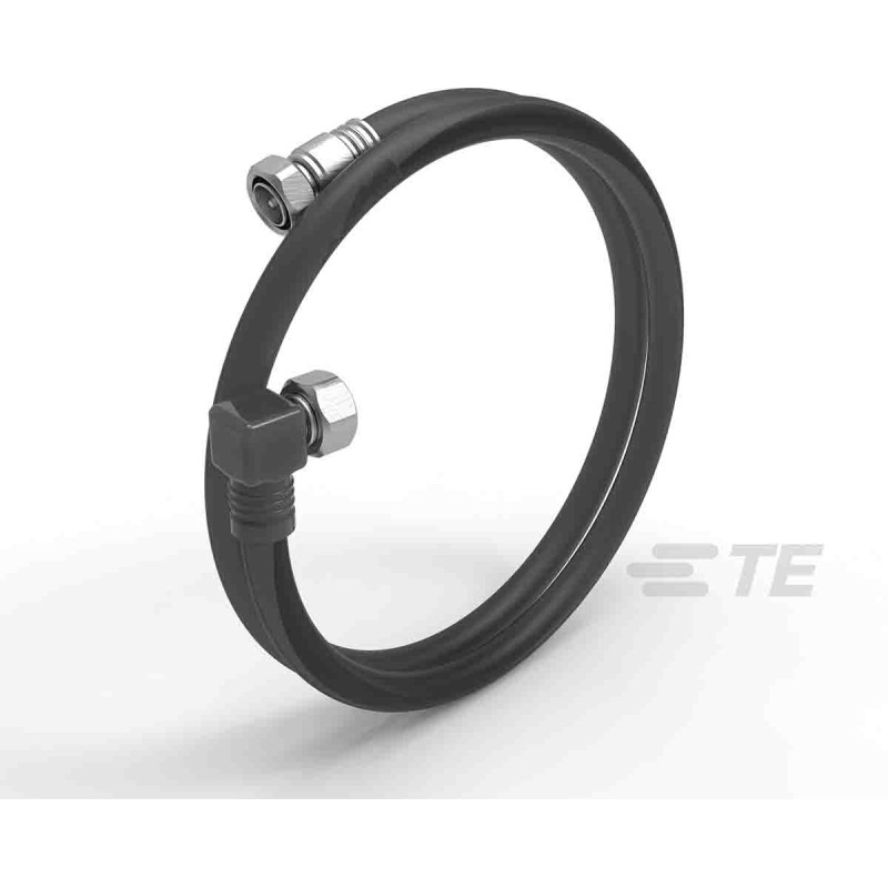 1 pcs - TE Connectivity Male 4.3-10 to Male 4.3-10 Coaxial Cable, 1m, RF Coaxial, Terminated