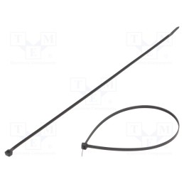 200 pcs : FIX-S-4.8X370T/BK - Cable tie, L: 370mm, W: 4.8mm, polyamide, 333N, black, Ømax: 102mm