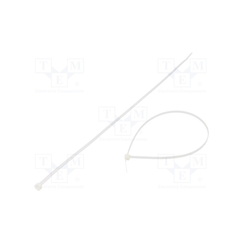 200 pcs : FIX-S-4.8X380/N - Cable tie, L: 380mm, W: 4.8mm, polyamide, 222N, natural, Ømax: 108mm