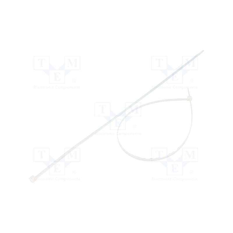 200 pcs : FIX-S-4.8X400/N - Cable tie, L: 400mm, W: 4.8mm, polyamide, 222N, natural, Ømax: 105mm