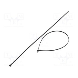 200 pcs : FIX-S-4.8X550/BK - Cable tie, L: 550mm, W: 4.8mm, polyamide, 222N, black, Ømax: 163mm