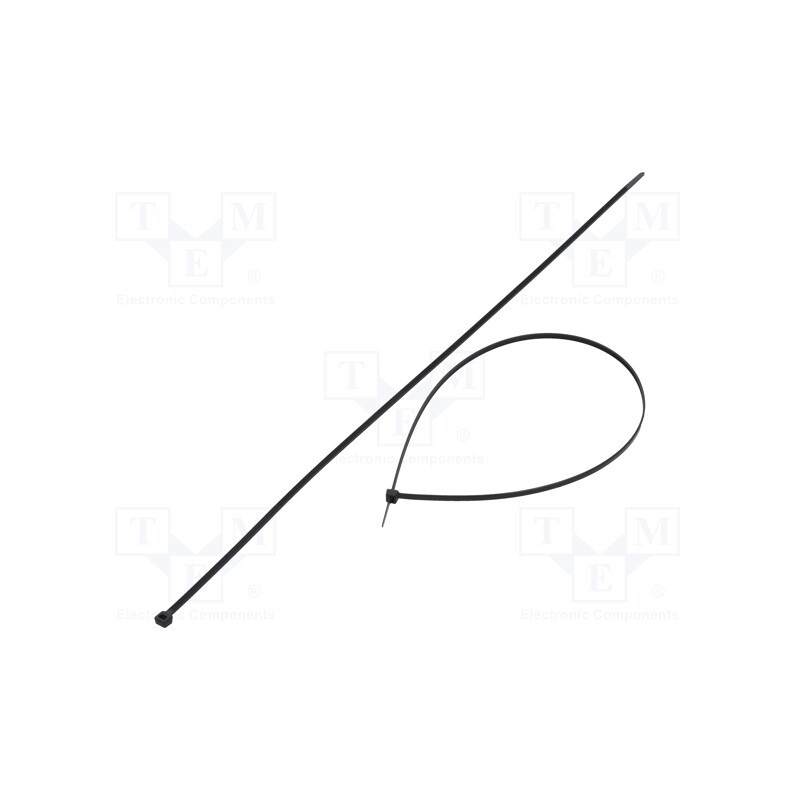 200 pcs : FIX-S-4.8X550/BK - Cable tie, L: 550mm, W: 4.8mm, polyamide, 222N, black, Ømax: 163mm