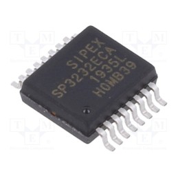 10 pcs : SP3232ECA-L - IC: interface, transceiver, full duplex,RS232, 235kbps, SSOP16