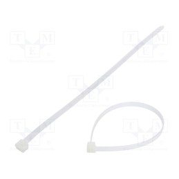200 pcs : FIX-S-7.6X300S/N - Cable tie, L: 300mm, W: 7.6mm, polyamide, 533N, natural, Ømax: 83mm