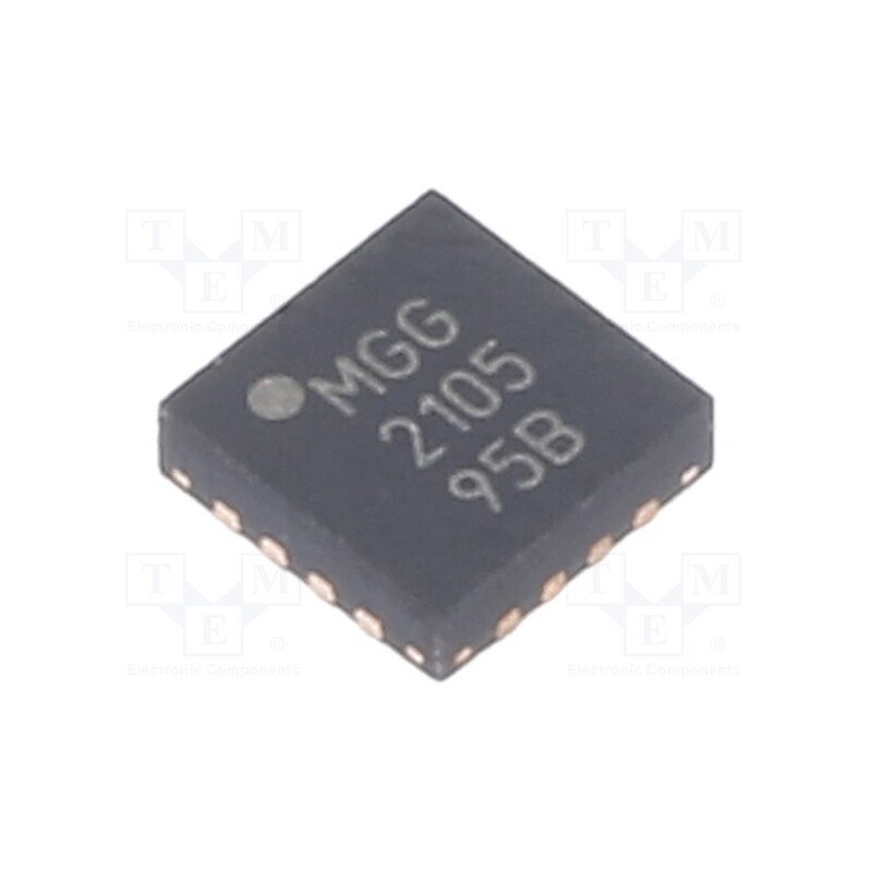 10 pcs : PIC16F15225-I/MG - IC: PIC microcontroller, 14kB, 32MHz, 1.8÷5.5VDC, SMD, QFN16, PIC16