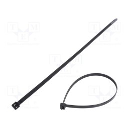 200 pcs : FIX-S-7.6X350/BK - Cable tie, L: 350mm, W: 7.6mm, polyamide, 533N, black, Ømax: 90mm