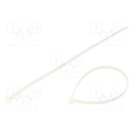 200 pcs : FIX-S-7.6X350/N - Cable tie, L: 350mm, W: 7.6mm, polyamide, 533N, natural, Ømax: 90mm