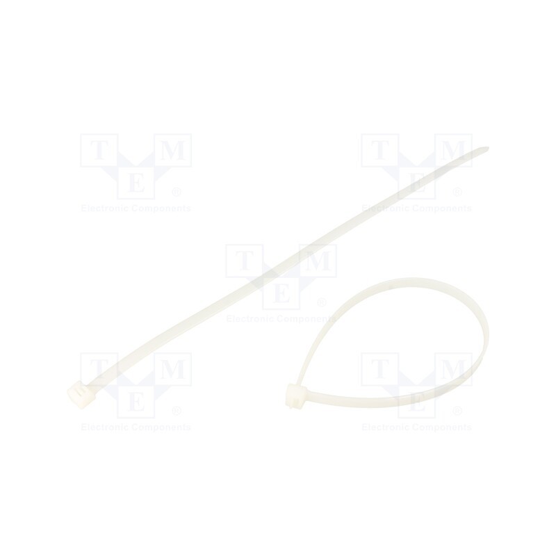 200 pcs : FIX-S-7.6X350/N - Cable tie, L: 350mm, W: 7.6mm, polyamide, 533N, natural, Ømax: 90mm