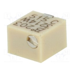 10 pcs : 3214W-1-203E - Potentiometer: mounting, vertical,multiturn, 20kΩ, 250mW, SMD