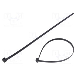 200 pcs : FIX-S-7.6X368/BK - Cable tie, L: 368mm, W: 7.6mm, polyamide, 533N, black, Ømax: 96mm