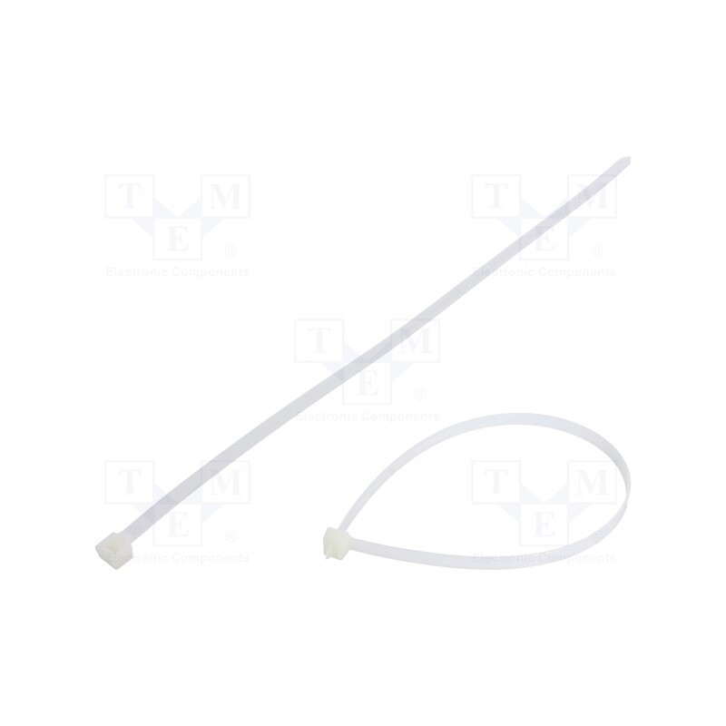 200 pcs : FIX-S-7.6X368/N - Cable tie, L: 368mm, W: 7.6mm, polyamide, 533N, natural, Ømax: 96mm