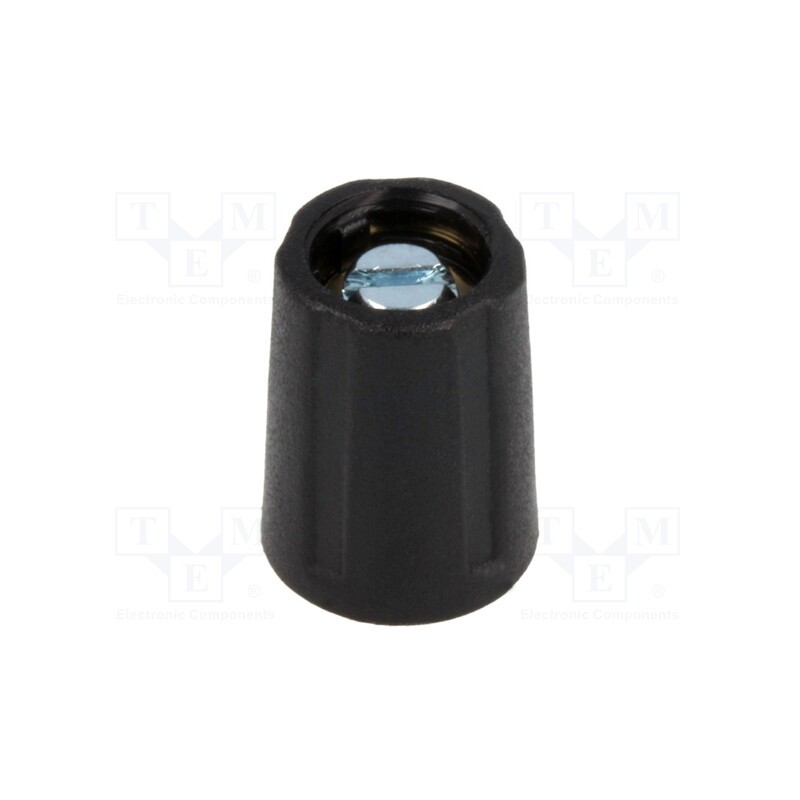 10 pcs : A2510030 - Knob, without pointer, ABS, Øshaft: 3mm, Ø10.5x14mm, black, A2510
