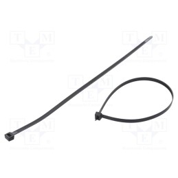 200 pcs : FIX-S-7.6X380T/BK - Cable tie, L: 380mm, W: 7.6mm, polyamide, 667N, black, Ømax: 102mm