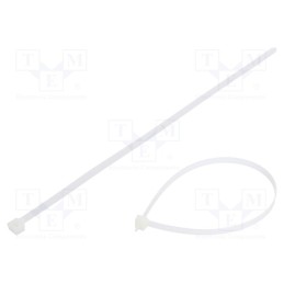 200 pcs : FIX-S-7.6X380T/N - Cable tie, L: 380mm, W: 7.6mm, polyamide, 667N, natural, Ømax: 102mm