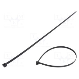 200 pcs : FIX-S-7.6X450S/BK - Cable tie, L: 450mm, W: 7.6mm, polyamide, 533N, black, Ømax: 130mm