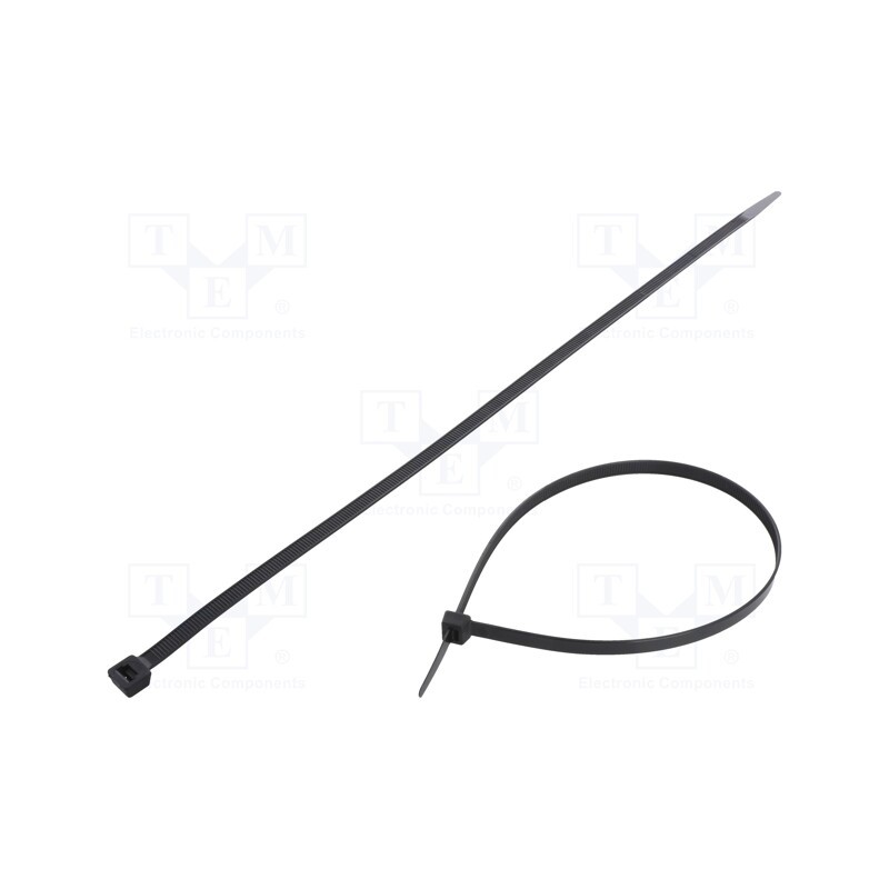 200 pcs : FIX-S-9.0X500/BK - Cable tie, L: 500mm, W: 9mm, polyamide, 778N, black, Ømax: 150mm