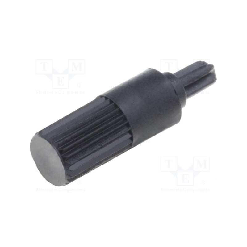 500 pcs : 6023 - Knob, shaft knob, black, Ø4mm, for mounting potentiometers, CA6