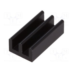 10 pcs : ICKSMDG19SA - Heatsink: extruded, black, L: 19mm, W: 10mm, H: 6mm, 36K/W, aluminium