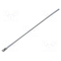 20 pcs : FIX-STB-200S - Cable tie, L: 200mm, W: 4.5mm, stainless steel, steel, Ømax: 50mm
