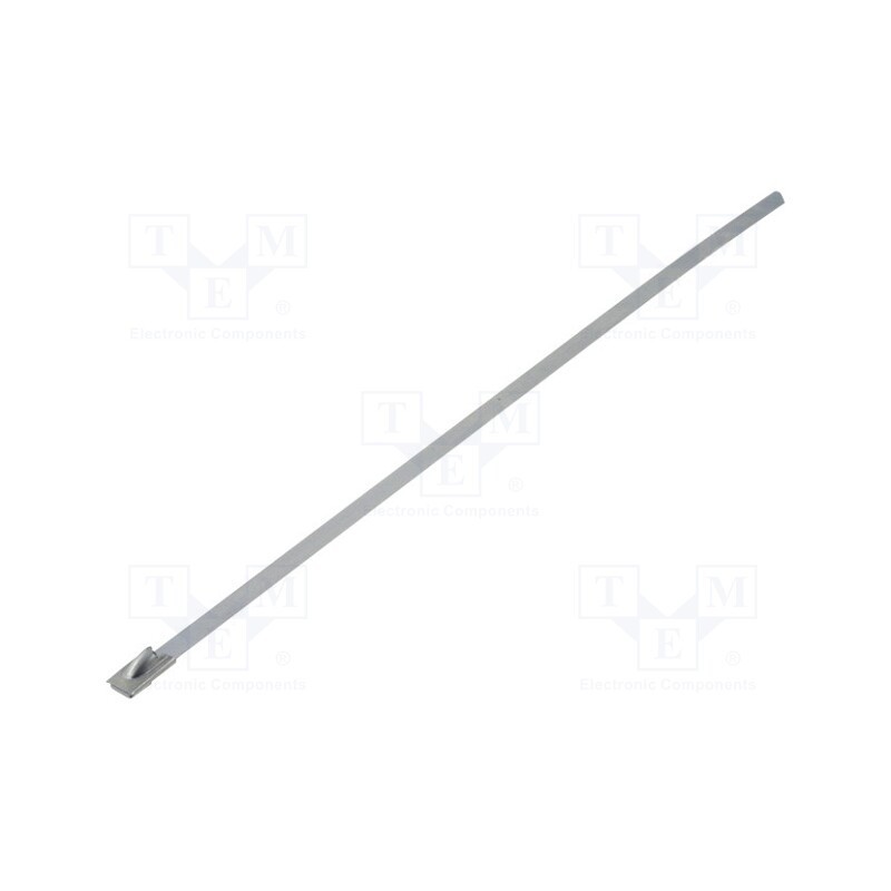 20 pcs : FIX-STB-200S - Cable tie, L: 200mm, W: 4.5mm, stainless steel, steel, Ømax: 50mm