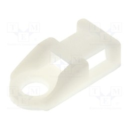 50 pcs : FIX-TH-1 - Holder, screw, polyamide, natural, Tie width: 5mm, Ht: 4.9mm
